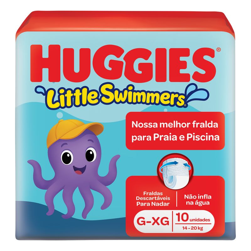 FRALDA HUGGIES LITTLE SWIMMERS G/XG C/10