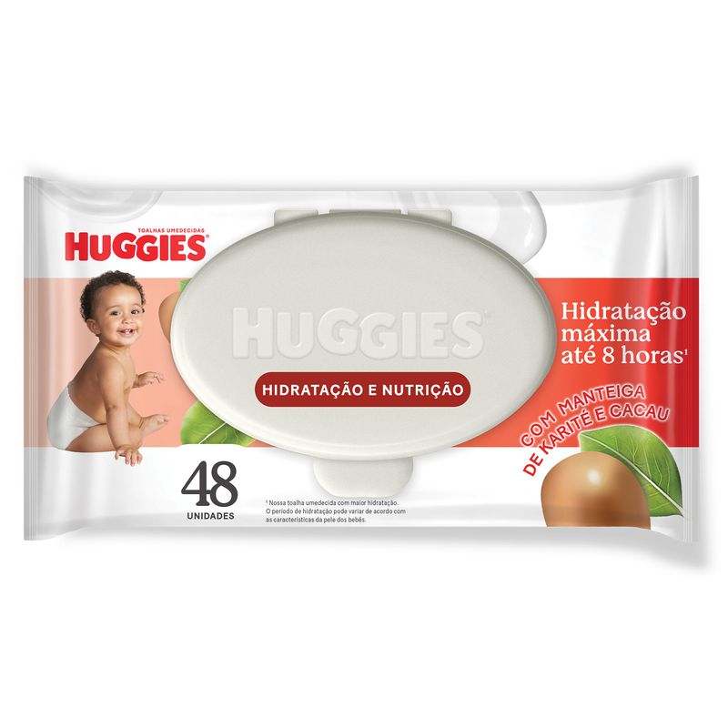 TOALHA UMEDECIDA HUGGIES HIDRA E NUTRI C/48