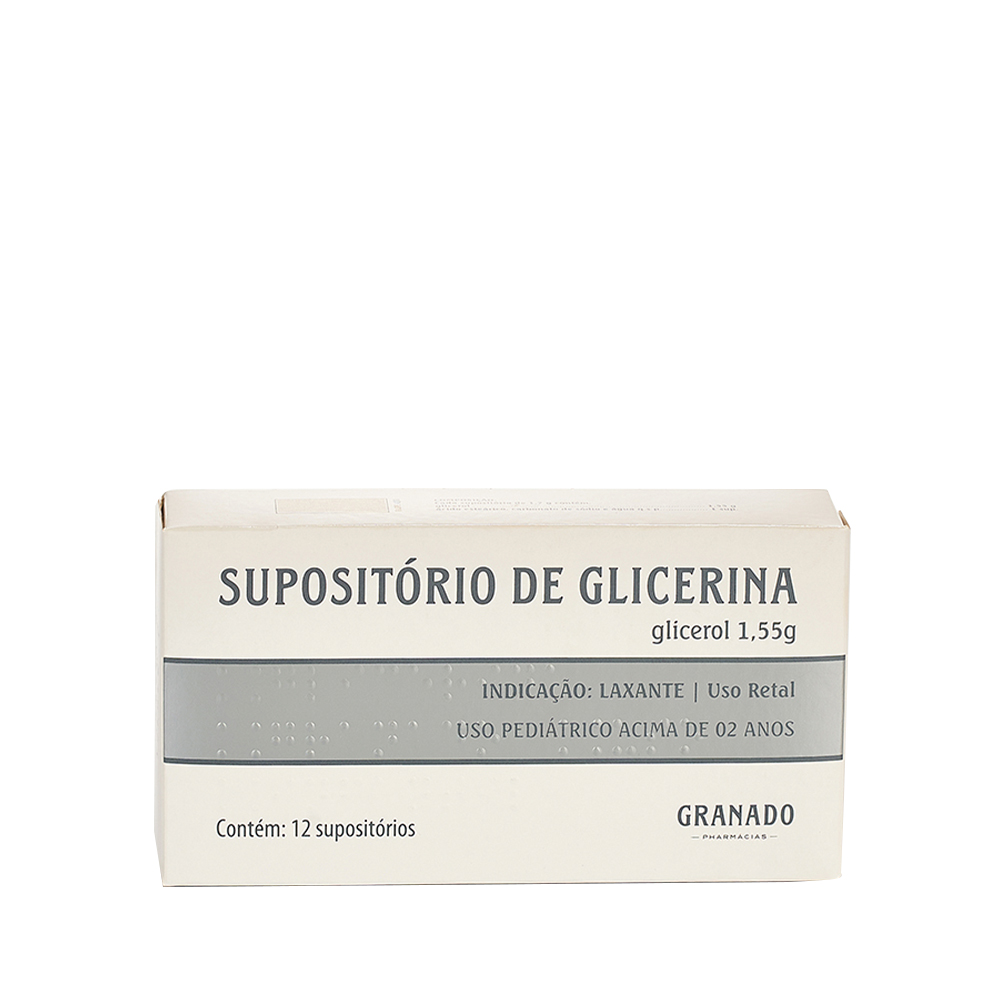 SUPOSITORIO GLICERINA INFANTIL 12UN GRANADO
