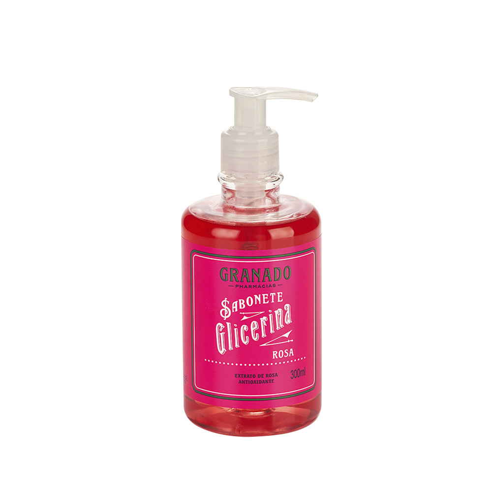 SABONETE GLIC LIQ ROSA GRANADO 300ML