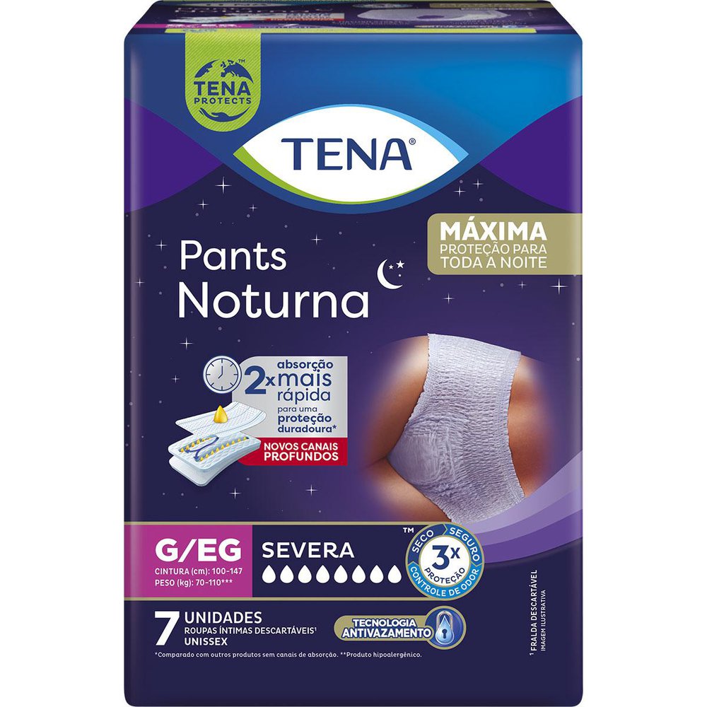 ROUPA INTIMA TENA PANTS NOTURNA G/EG C/7
