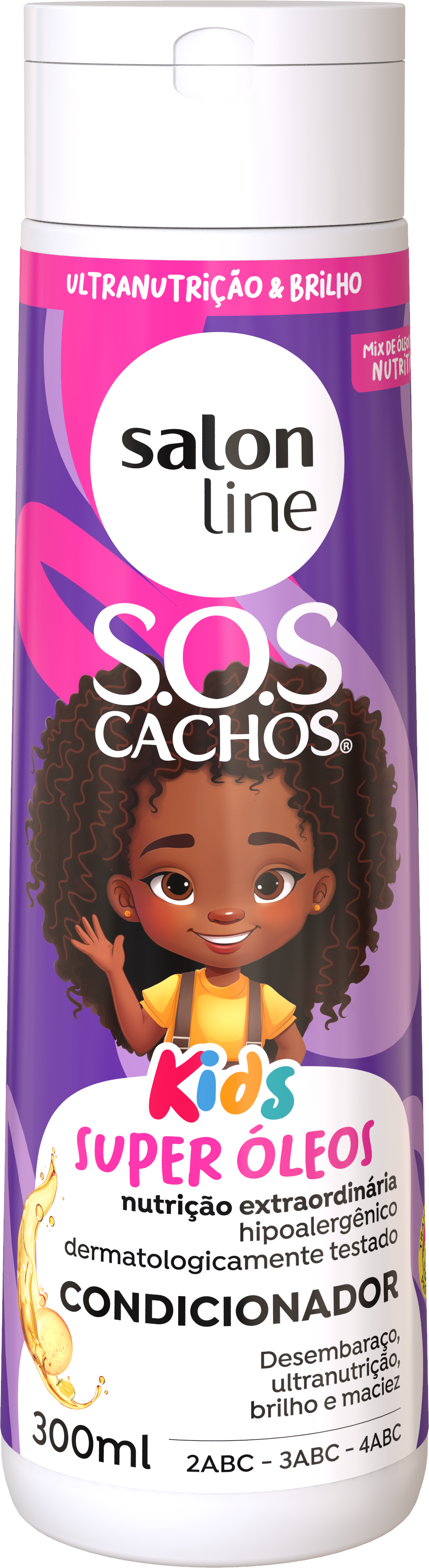 COND SALON LINE SOS 300ML KIDS SUPER OLEOS