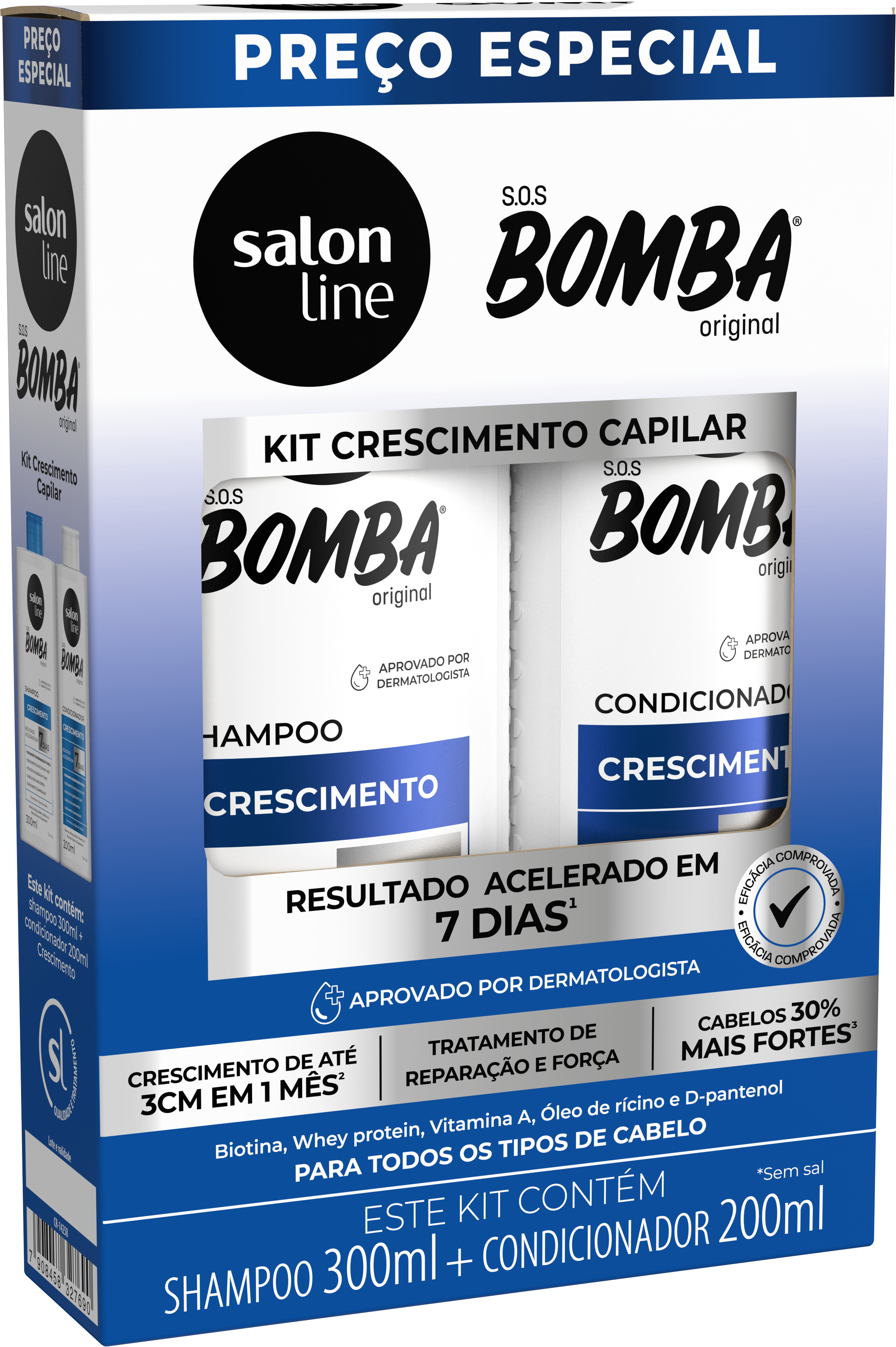 SH SALON LINE 300ML+COND 200ML SOS. ORIGINAL CRESC