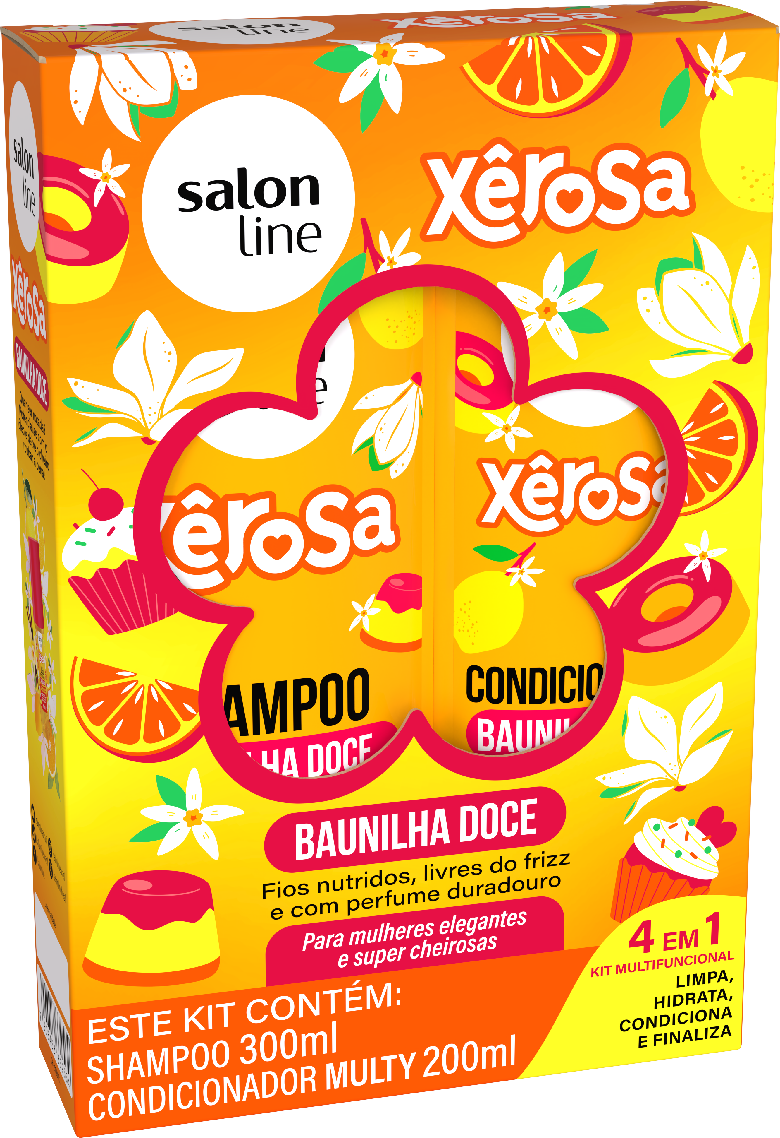 SH SALON LINE 300ML+COND 200ML XEROSA BAUNILHA DOC
