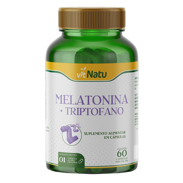 VIT NATU MELATONINA + TRIPTOFANO C/60 CPS