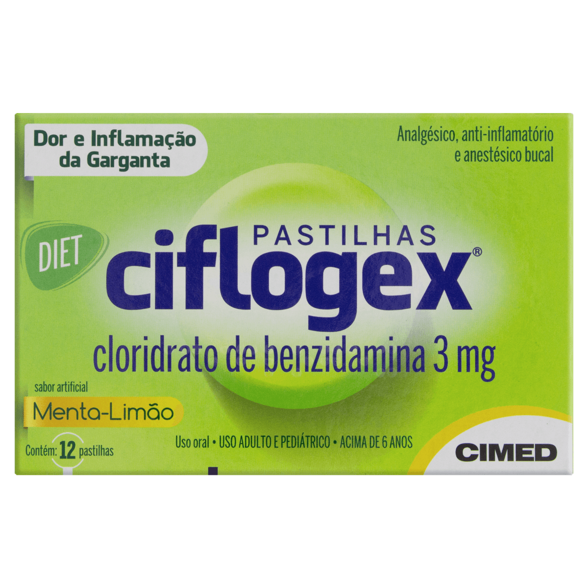 CIFLOGEX DIET MENTA-LIMAO 12 PAST CIMED