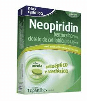 NEOPIRIDIN 12 PASTILHAS  NEO QUIMICA