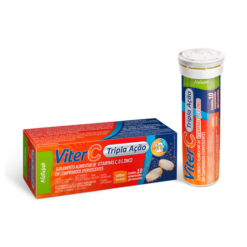 VITER C TRIPLA AÇAO 10CPR EFER VITER NATULAB