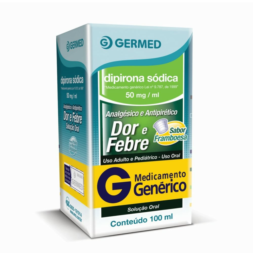 DIPIRONA SODICA 50 mg/mL SOLUCAO ORAL x 1 FRASCO 100 mL