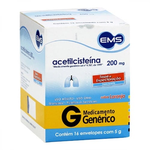 G ACETILCISTEINA 200MG 16ENV EMS