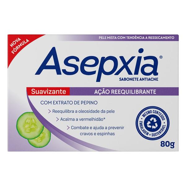 ASEPXIA SABONETE SUAVIZANTE/CREMOSO 80G
