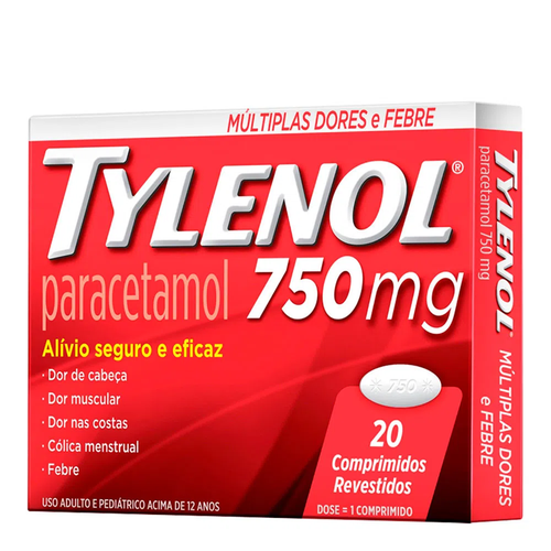 TYLENOL 750MG 20COMP