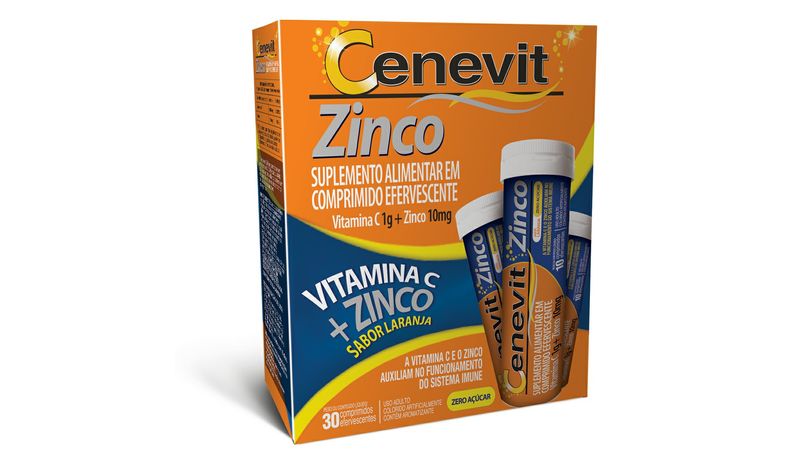 CENEVIT ZINCO 1G+10MG LEGRAND  C/30COMP EFERV