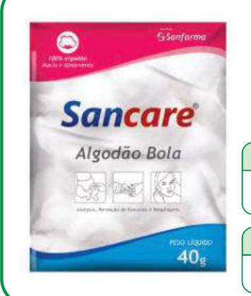ALGODAO BOLA 40G SANCARE