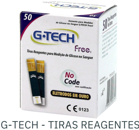 TIRAS REAGENTES FREE 1 G-TECH FR C/50 (AP ANTIGO)