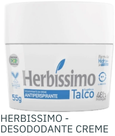 DESOD CREME HERBISSIMO TALCO 55G