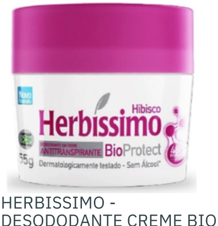 DESOD CREME HERBISSIMO BIOPROTECT HIBISCO 55G