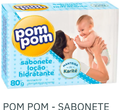 SABONETE INF POM POM LOCAO HIDRAT 70G