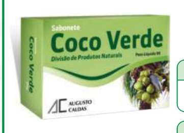 SABONETE COCO VERDE 90G AUGUSTO CALDAS