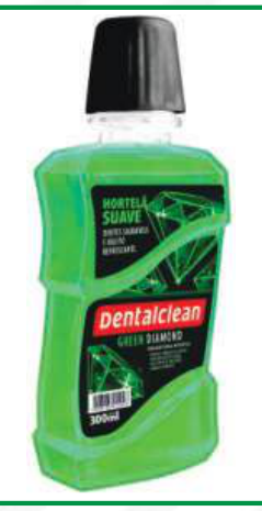 ENXAGUANTE BUCAL 300ML HORTELA GREEN DIAMOND DENTALCLEAN
