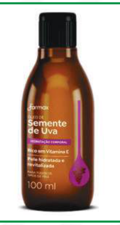 OLEO ESSENCIAL SEMENTE DE UVA 100ML FARMAX