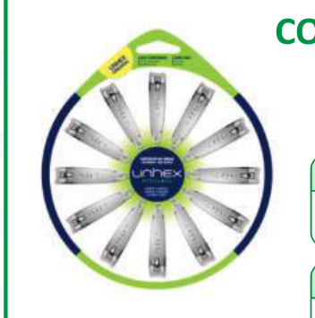 CORTADOR DE UNHAS P/ MAOS DISCO C/12 UNHEX FOR MEN MERHEJE