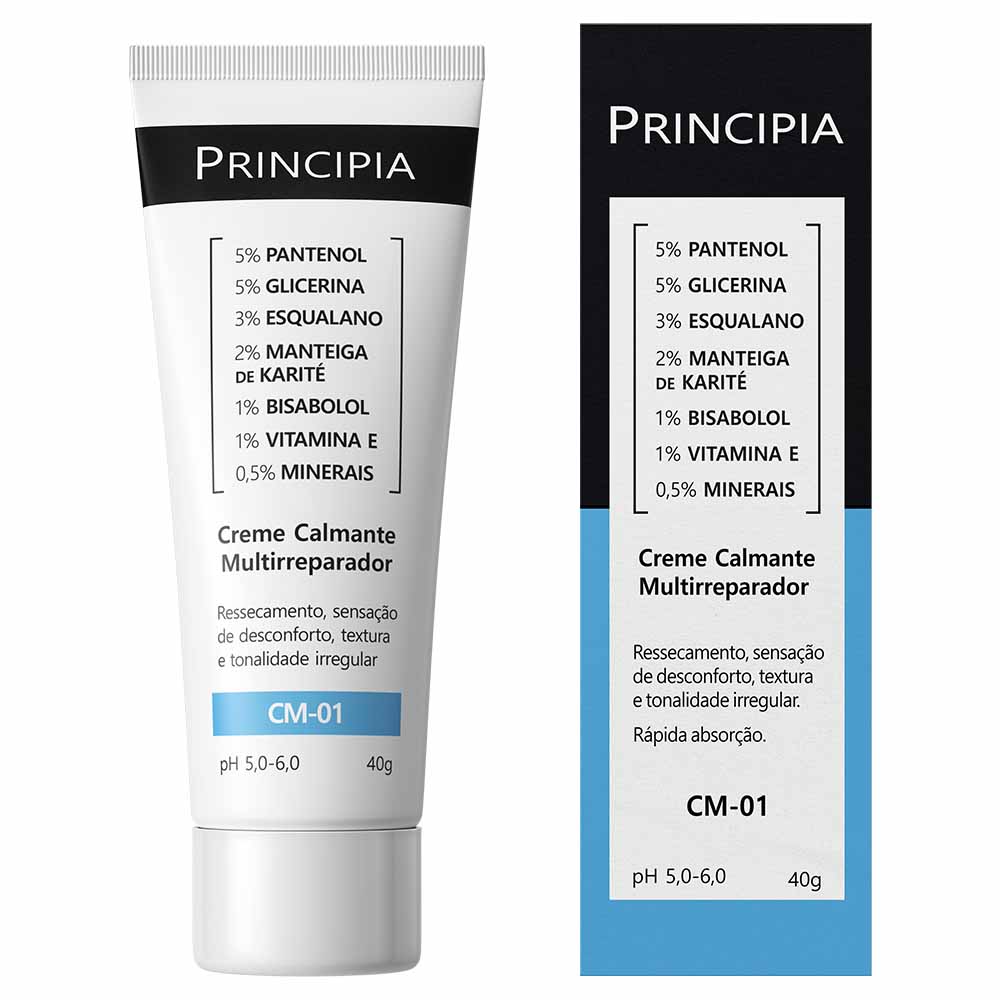 Creme Calmante Multirreparador 17,5% Mix de Ativos Principia Skincare CM-01 40g