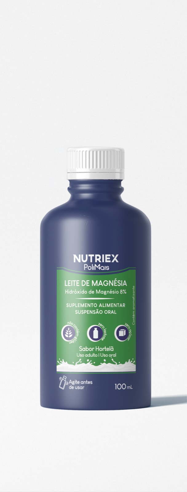 LEITE MAGNESIA POLIMAIS HORTEL 100ML NUT - NUTRIEX