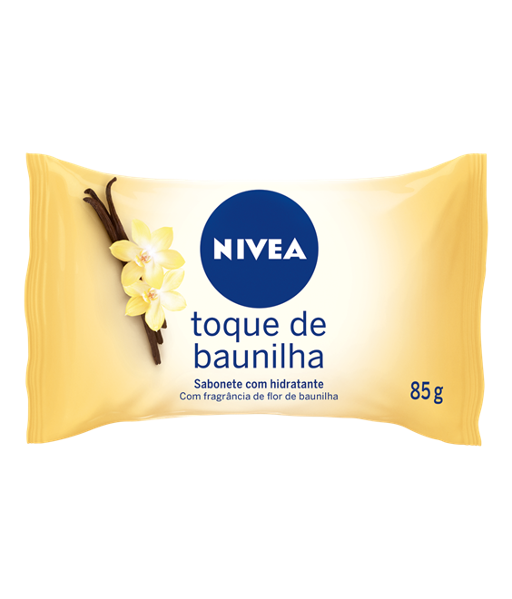 SABONETE BARRA HIDRATANTE TOQUE DE BAUNILHA NIVEA FLOW PACK 85G