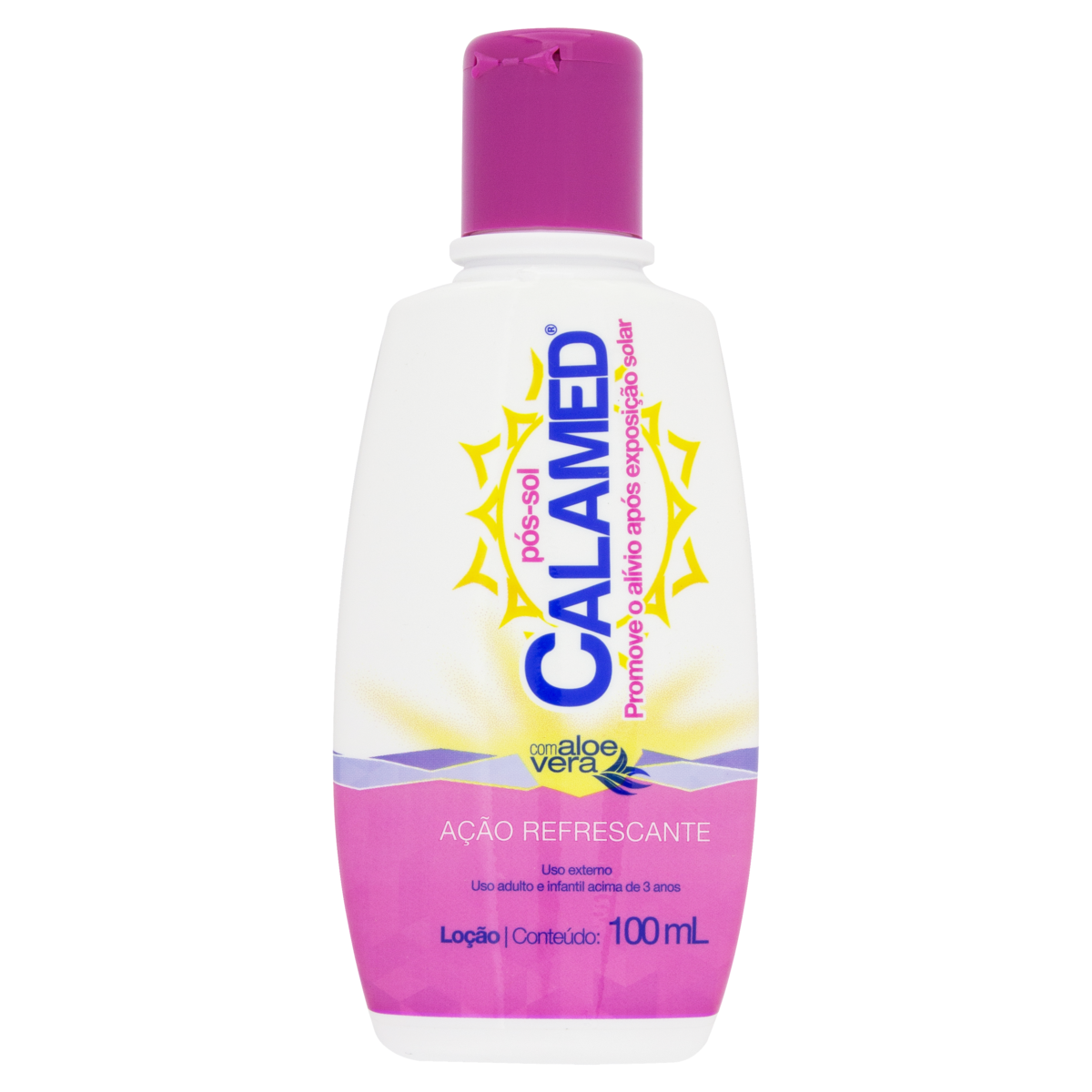 PÓS-SOL LOÇÃO ALOE VERA CALAMED FRASCO 100ML