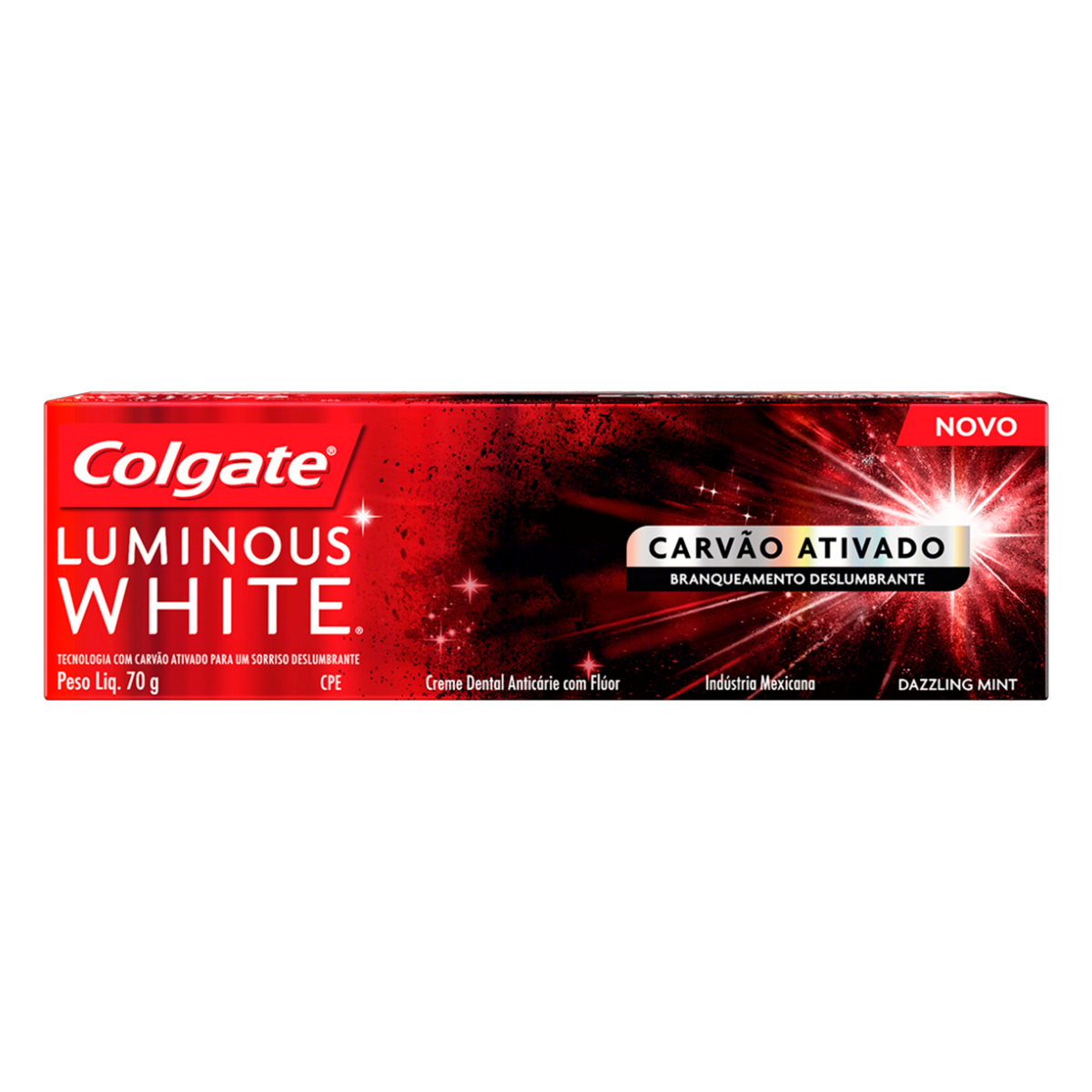 CR DENT COLGATE LUMINOUS WHITE CARVÃO ATIVADO 70G