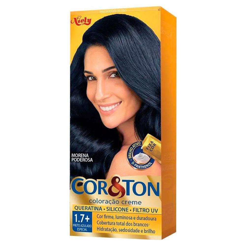 COR&TON TINT NIELY MKIT 1.7 PRETO AZUL ESPEC