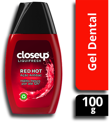 CREME DENT CLOSE UP LIQUIFRESH RED HOT 100G