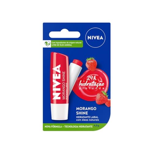 NIVEA HIDRAT LABIAL MORANGO SHINE 4,8G