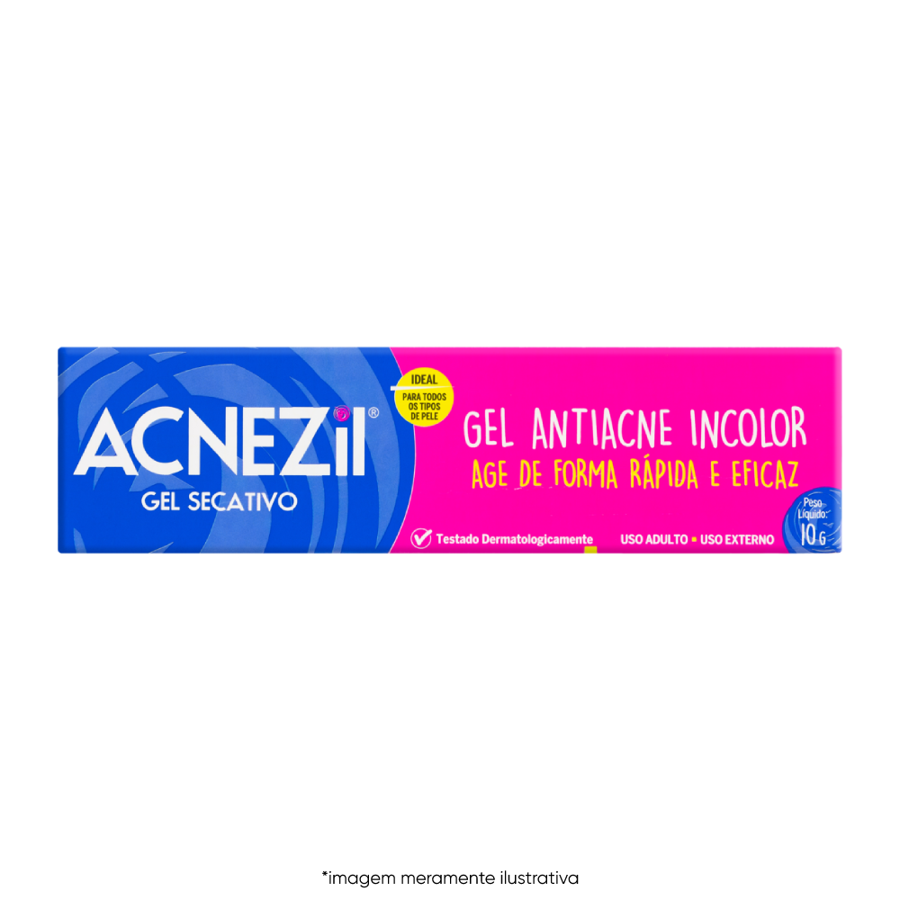 GEL SECATIVO ANTIACNE ACNEZIL CAIXA 10G