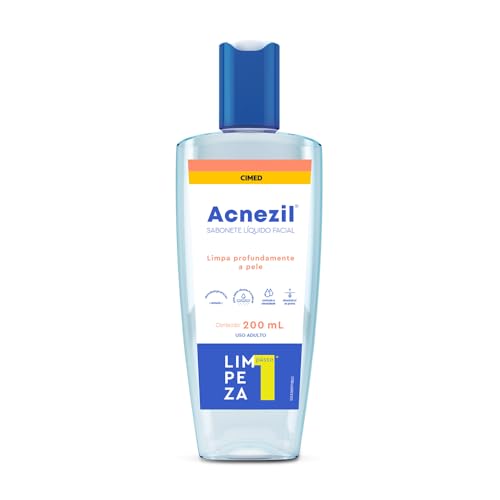 SABONETE LÍQUIDO ANTISSÉPTICO FACIAL ACNEZIL FRASCO 200ML