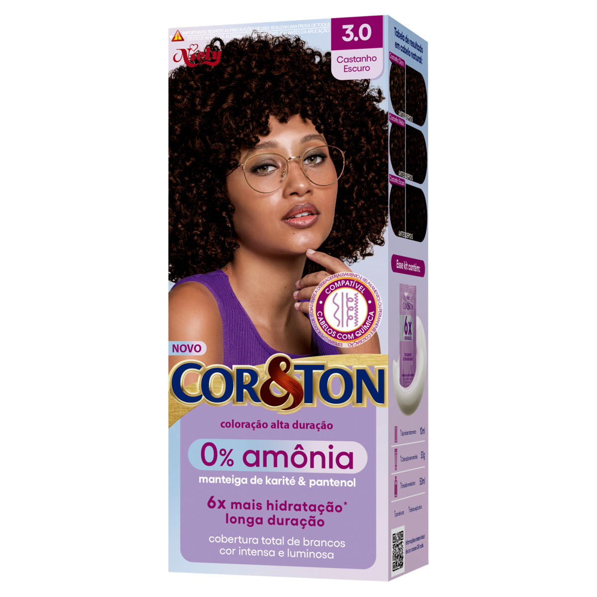 COR&TON TINT NIELY KIT 3,0 SEM AMONIA