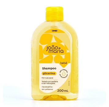 SHAMPOO BEBÊ DE GLICERINA JOÃO E MARIA FRASCO 200ML