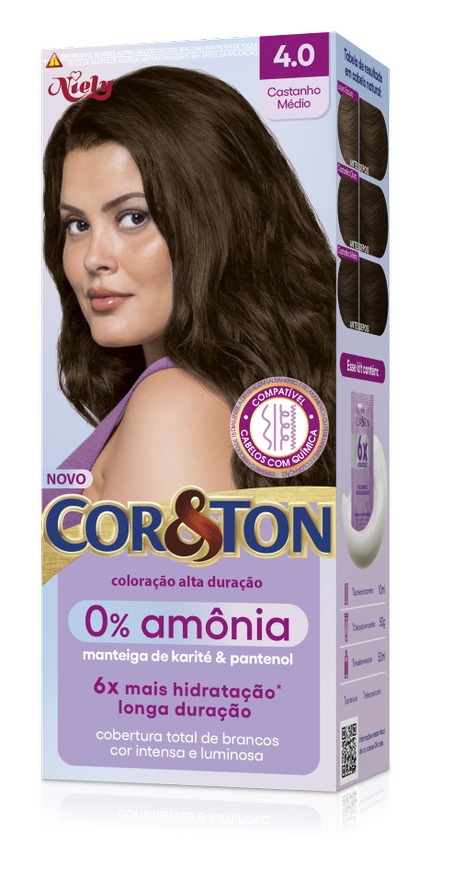 COR&TON TINT NIELY KIT 4.0 SEM AMONIA