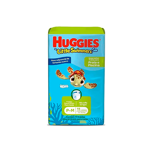 FRALDA HUGGIES LITTLE SWIMMERS P/M C/11