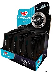 ESCOVA DENTAL MACIA CONDOR TRIP CABEÇA M 24 UNIDADES BLACK EDITION