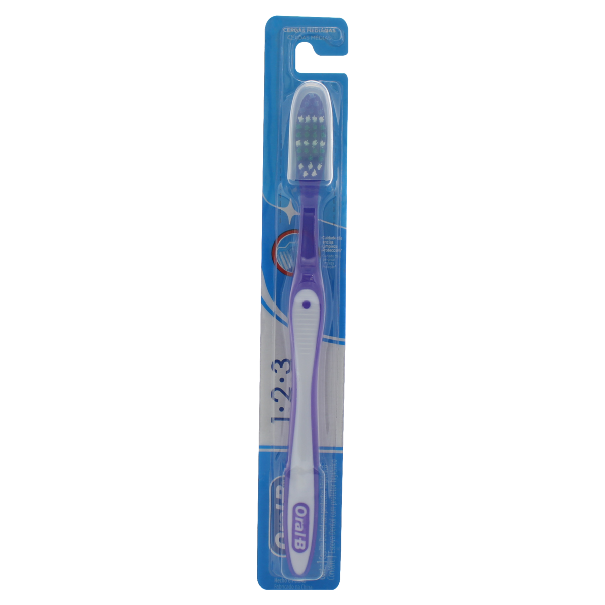 ESCOVA DENTAL 1.2.3 LIMPEZA BRILHANTE C/1