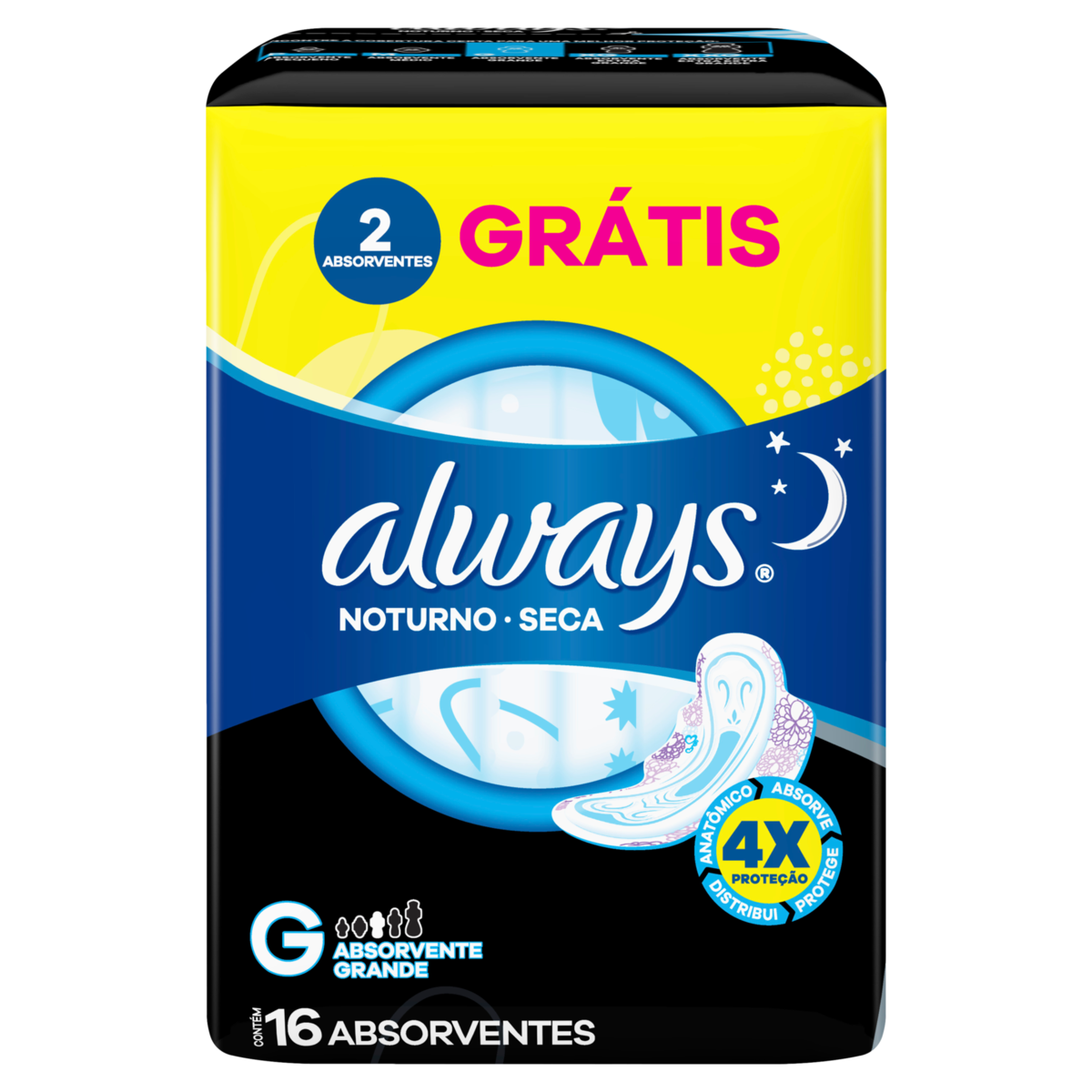 ABS EXT ALWAYS NOITE G SECA C/ABAS 16UN