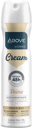 ANTITRANSPIRANTE AEROSSOL INVISIBLE SHINE ABOVE WOMEN CREAM 150ML SPRAY