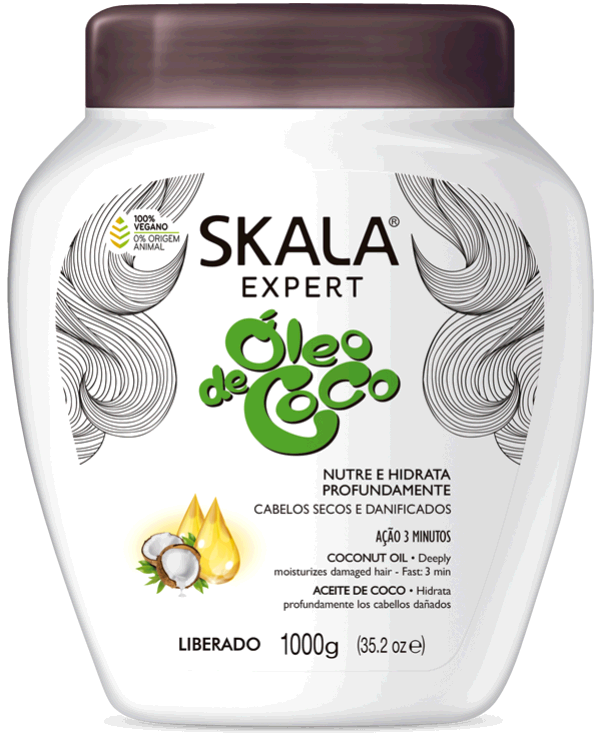 CREME TRATAMENTO SKALA 1KG OLEO DE COCO UNIT