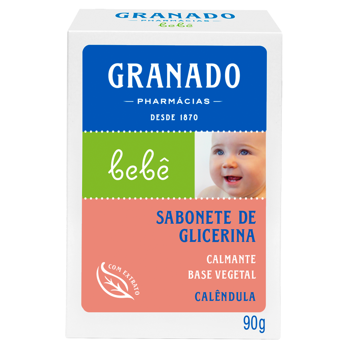 SABONETE GLICERINADO BEBE CALENDULA 90G