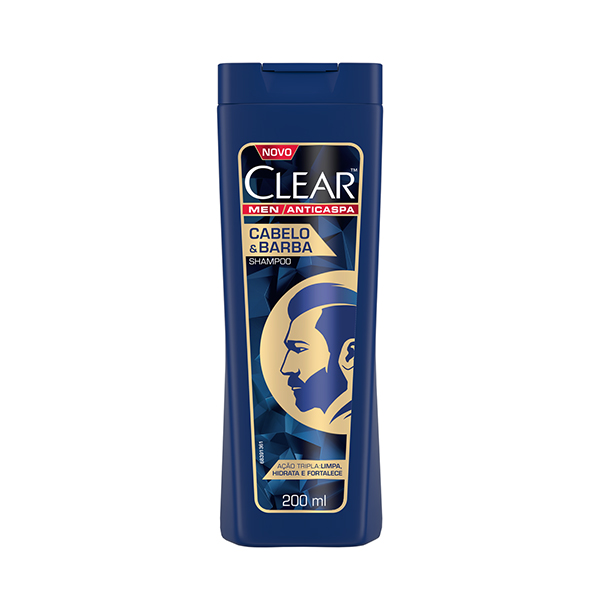 SH CLEAR MEN CABELO BARBA 200ML
