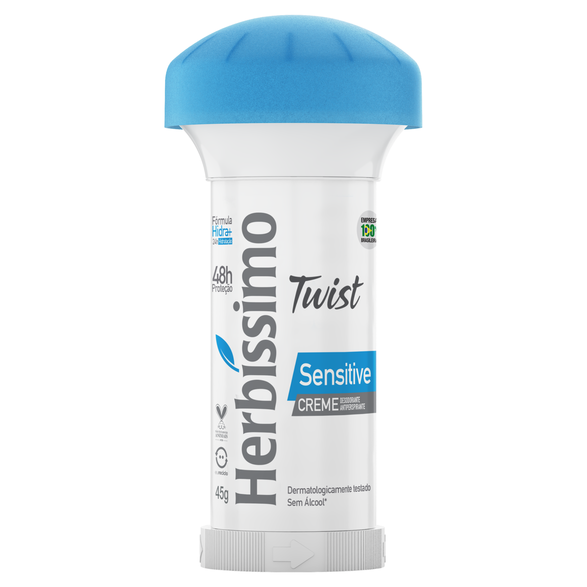 DESODORANTE CREME HERBÍSSIMO TWIST SENSITIVE 45G