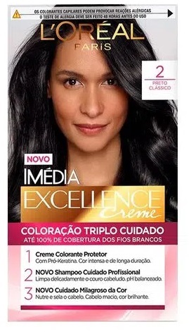 IMEDIA TINT EXCEL 2,0 COR ESTRELA/PRETO CLASSICO