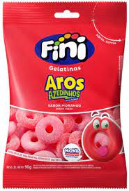 FINI BALA GELAT AROS DE MORANGO 80G - FINI